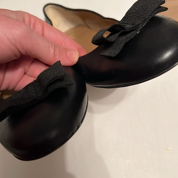 Bruno Magli black bow flats 38 - Picture 5 of 5